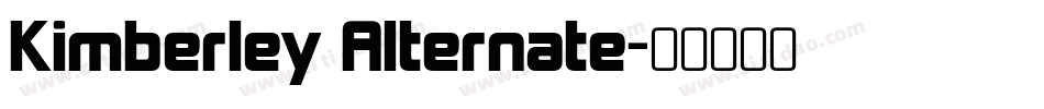 Kimberley Alternate字体转换